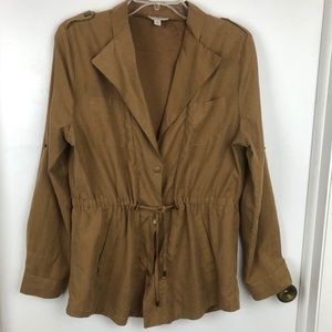 Umgee  Small Military Style Jacket Brown